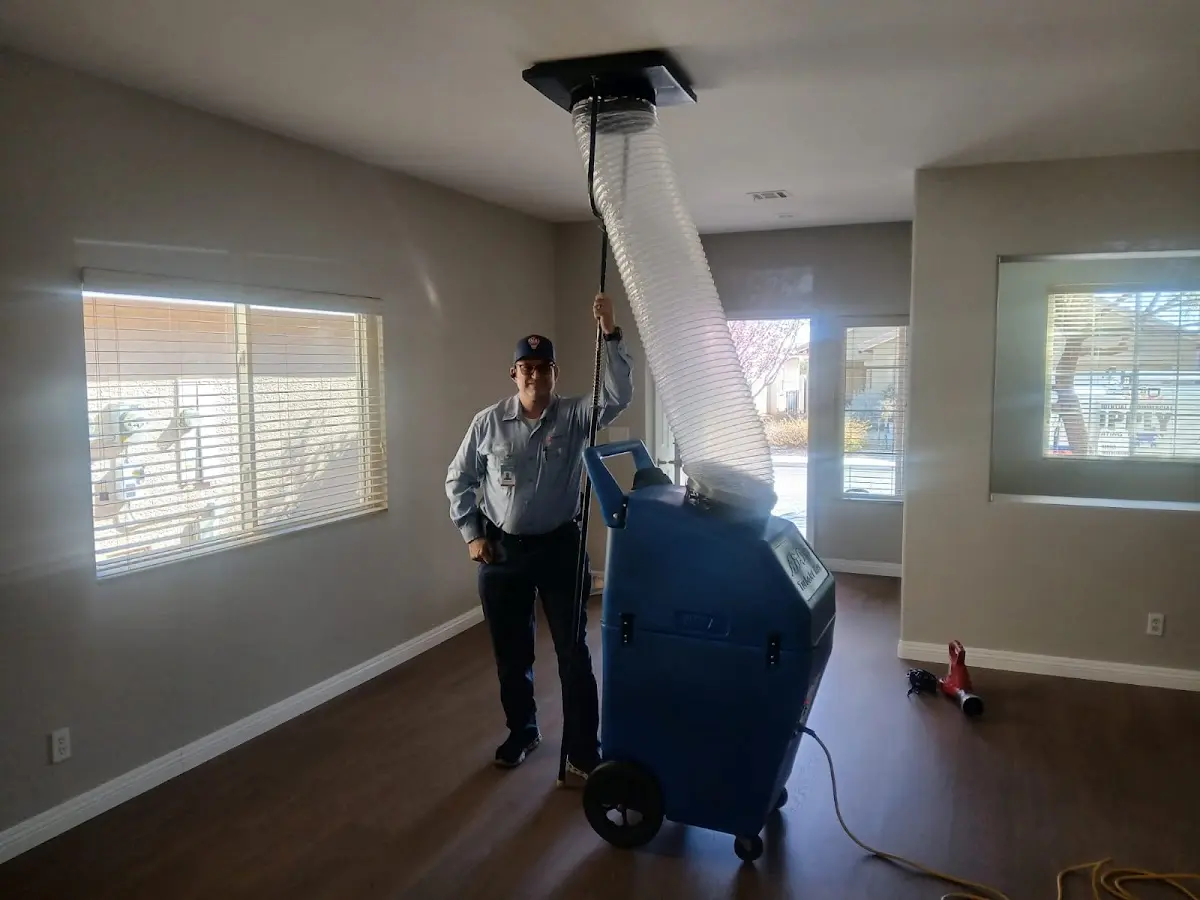 Professional Dryer Vent Cleaning work inside a Marysville home